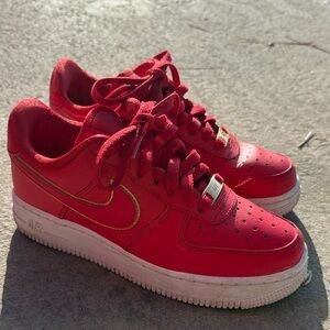 Nike Air Force 1 Red 6.5 Y